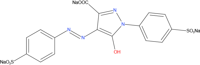 E102 - tartrazine
