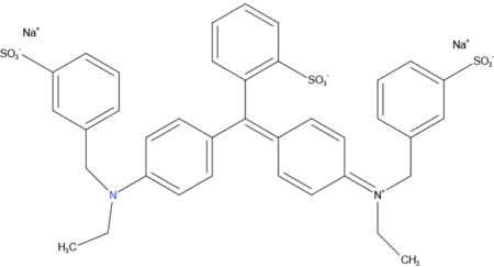 Structuurformule E133 - Briljantblauw FCF