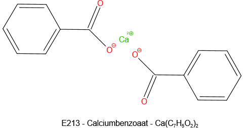 structuurformule van calciumdibenzoaat